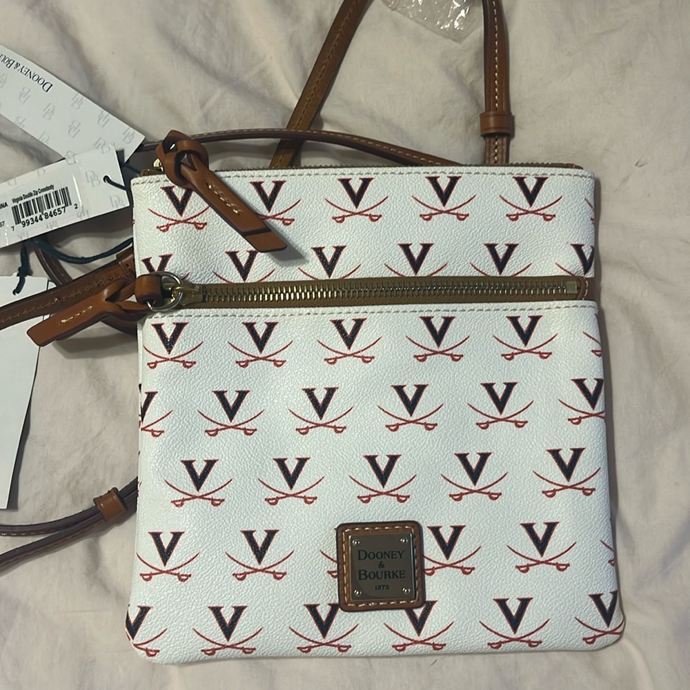 Dooney & Bourke UVA University of Virginia Double Zip Crossbody